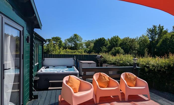 Mam cabin outside seating area